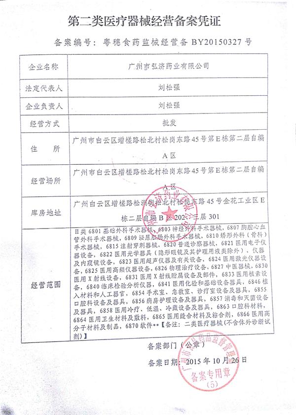 二類醫(yī)療器械經(jīng)營備案憑證申請材料有哪些？(圖2)